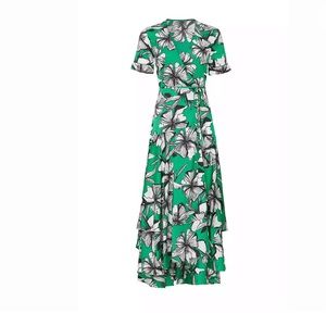 Alexis Green Floral Deanna Maxi